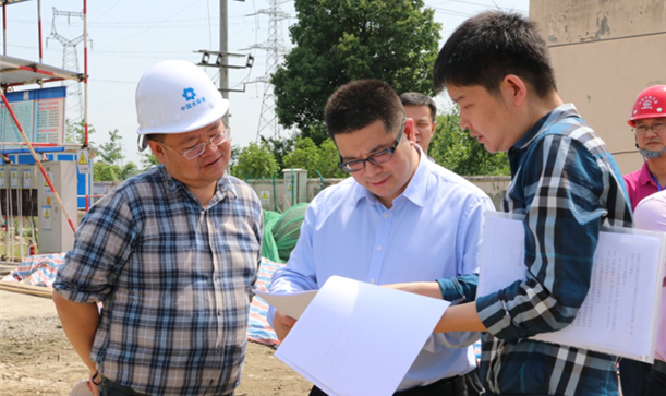 李云區長一行調研泰興污水處理廠建設情況